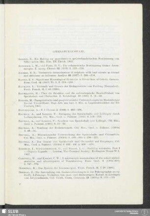 Literaturauswahl
