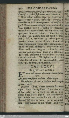 Cap. LXXVI. De gravitate auditus