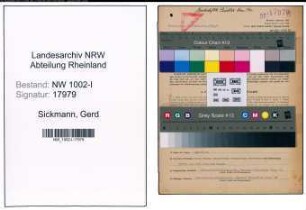 Entnazifizierung Gert Sickmann, geb. 07.01.1911 (Prokurist)