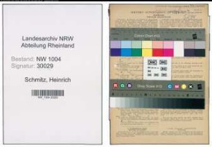 Entnazifizierung Heinrich Schmitz , geb. 04.06.1899 (Wasserbauarbeiter)