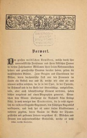 Die größten und berühmtesten deutschen Soubretten des neunzehnten Jahrhunderts