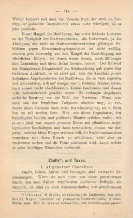 [11.] Zünfte und Taxen