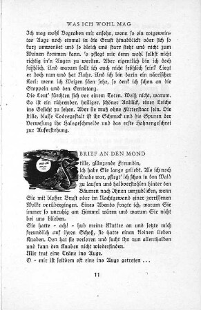 Was ich wohl mag
