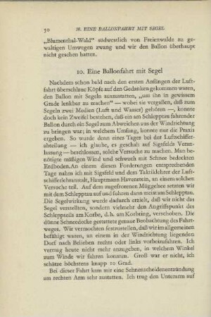 10. Eine Ballonfahrt mit Segel