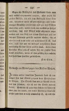 Vielleicht ein Mittel gegen den Rost im Weizen