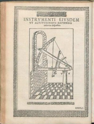 Instrvmenti Eivsdem Vt Altitvdinibvs Capiendis inserviat dispositio.