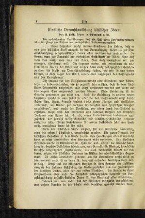 Kindliche Veranschaulichung biblischer Ideen
