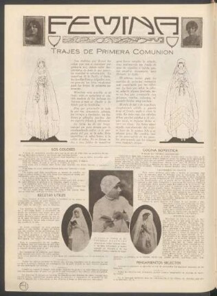 Fémina : Trajes de primera comunión