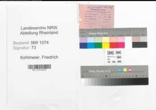 Entnazifizierung Friedrich Kohlmeier , geb. 25.12.1893 (Vermessungsinspektor)