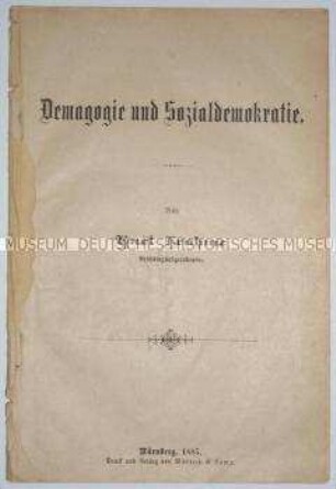 Demagogie und Sozialdemokratie