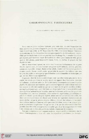 2: Correspondance particulière de la Gazette des Beaux-Arts