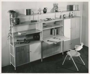 Stahlrohr-Normgestell für Kinderzimmer der Ilse-Möbel
