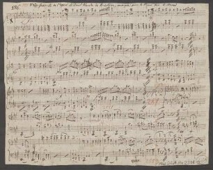 La Dame blanche, pf (orch), A-Dur, Excerpts, Arr - BSB Mus.Schott.Ha 2391-2 : [heading, f. 1r] Walse favorite de l'opera La Dame blanche de Boieldieu, arrange pour le Piano par A. Brand