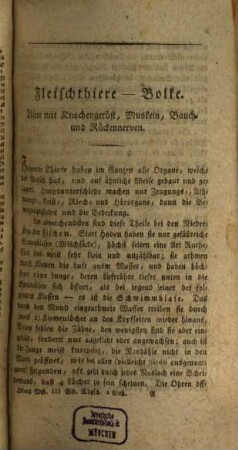 Okens Lehrbuch der Naturgeschichte, 3,2. 3. Theil. Zoologie ; 2. Abt. Fleischthiere