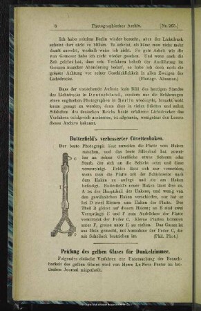 Prüfung des gelben Glases für Dunkelzimmer