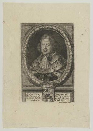 Bildnis des Johannes Georgius III., Kurfürst von Sachsen