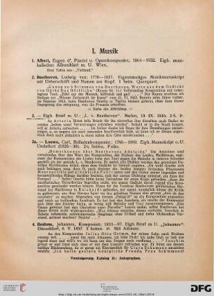 Musik (Nr. 1-42)