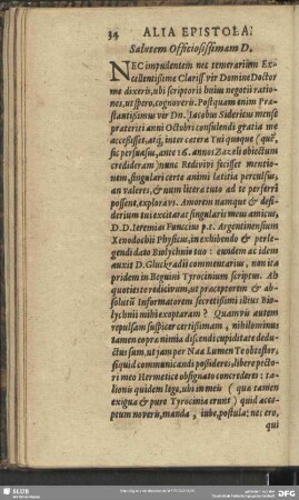 Alia Epistola