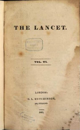 The lancet, 6. 1825