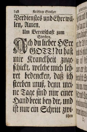 248-260, Um Bereitschaft zum Sterben...