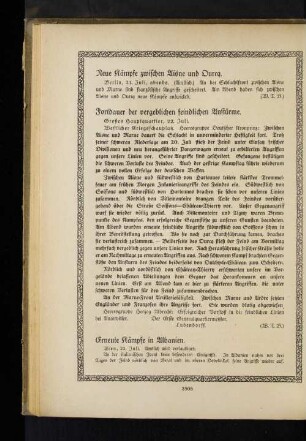 Fortdauer der vergeblichen feindlichen Anstürme.