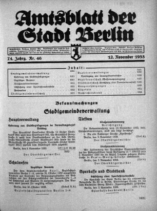 1933,46: Nr. 46, 12. November 1933