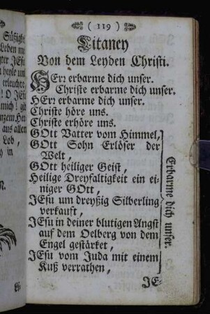 Litaney von dem Leyden Christi.