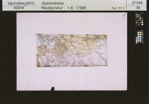 Erste Landvermessung des Kurstaates Sachsen von Matthias Oeder (1586-1607); Reproduktion zum 800. Regierungsjubiläum des Hauses Wettin
