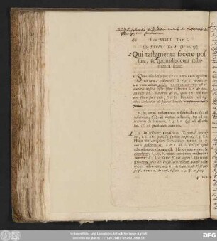 Tit. I. (V. 22. 23.) Qui testamenta facere possunt, & quemadmodum testamenta fiant.