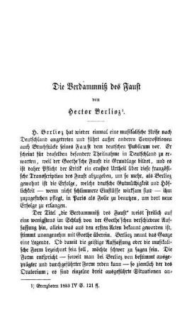 Die Verdammniß des Faust von Hector Berlioz