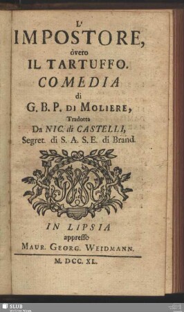 L'Impostore, òvero Il Tartuffo
