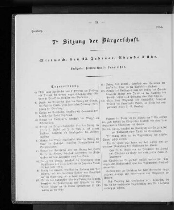 7te Sitzung