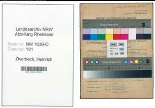 Entnazifizierung Heinrich Overbeck , geb. 12.10.1895 (Lokfuehrer)
