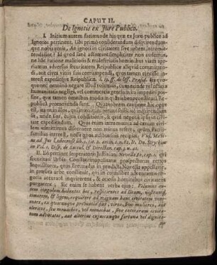 Caput II. De Ignotis ex Jure Publico.