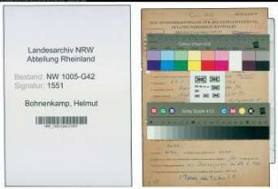 Entnazifizierung Helmut Bohnenkamp , geb. 27.08.1904 (Schiessmeister)
