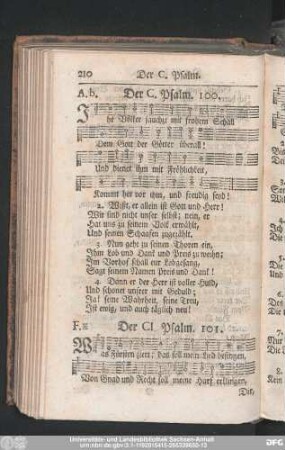 Der CI. Psalm. 101.
