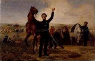 Theodor Körner auf dem Schlachtfeld bei Rosenow am 26. August 1813