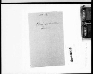 Stellen und Personal (1883-1899)