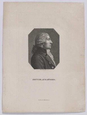Bildnis des Gottfr. Aug. Bürger