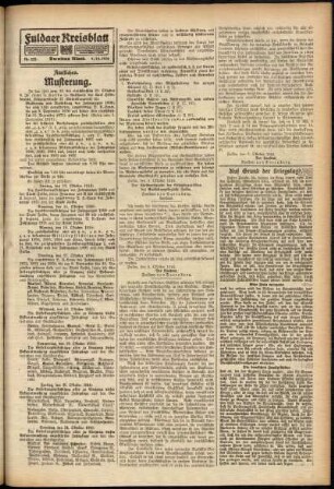 Zweite Ausgabe vom Montag, den 09. Oktober 1916.