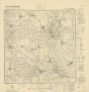2056 (alte Nr.: 687) Stuchow, Topographische Karte 1.25000 (4cm - Karte)