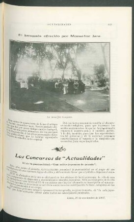 El banquete ofrecido por Monseñor Jara