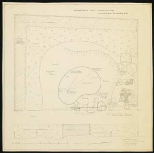 Garten Dr. Mauthe, Schwenningen: Pflanzplan 1:25