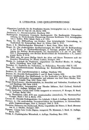 E. Literatur- und Quellenverzeichnis