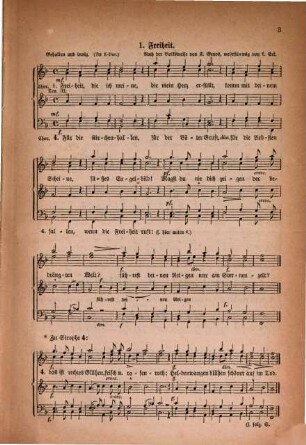 Volkslieder gesungen in Concert des Erk'schen Männergesangvereins zur Feier seines 25jährigen Jubilaeums am 16. Juni 1870 : Mit 11 Liedern in Partitur