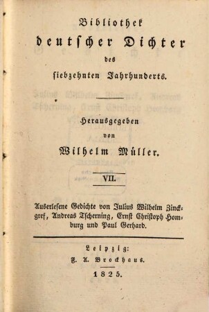 Auserlesene Gedichte