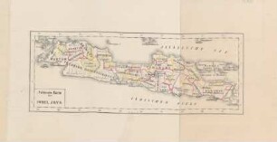 Politische Karte der Insel Java