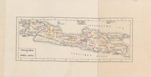 Politische Karte der Insel Java