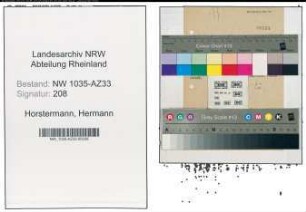 Entnazifizierung Hermann Horstermann , geb. 27.03.1906 (Angestellter)