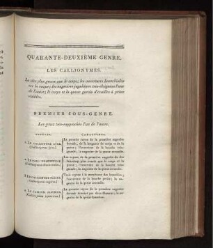QUARANTE-DEUXIÉME GENRE